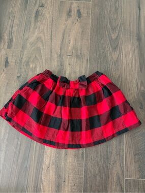 Carter's Red and Black Buffalo Plaid Skater Skirt